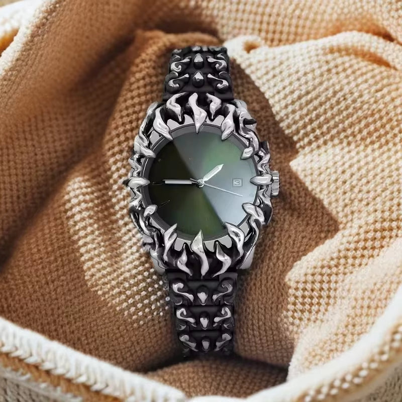 Classic Retro Claw Alabaster Style Y2K Watches for Men European and American Watch Fashion Cool Alien Advanced Ins Niche Design