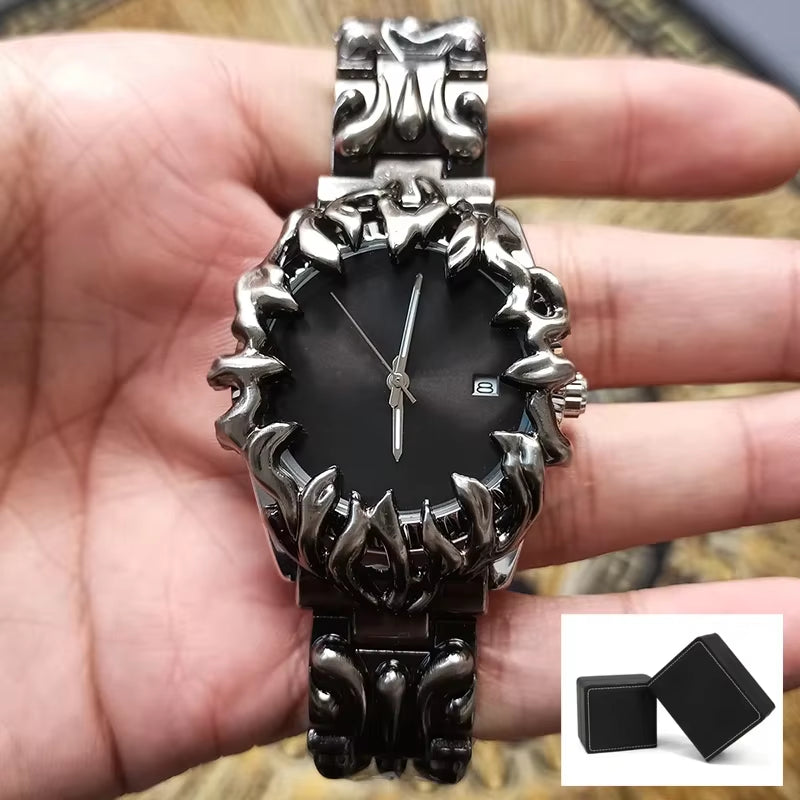 Classic Retro Claw Alabaster Style Y2K Watches for Men European and American Watch Fashion Cool Alien Advanced Ins Niche Design